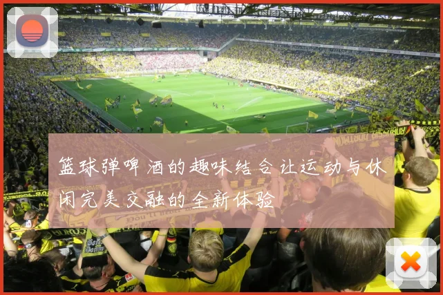 篮球弹啤酒的趣味结合让运动与休闲完美交融的全新体验